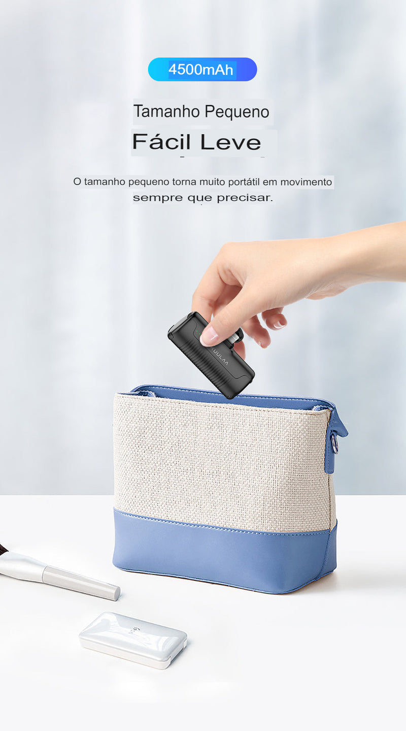 PowerBank Carregador Portátil  4500mAh - Você Conectado em Qualquer Lugar