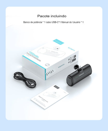 PowerBank Carregador Portátil  4500mAh - Você Conectado em Qualquer Lugar