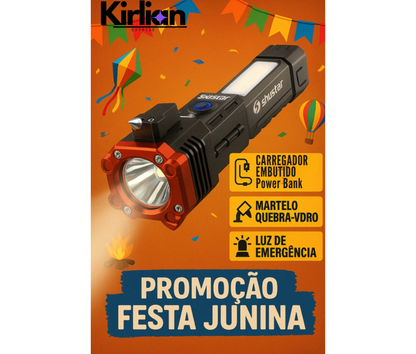Lanterna Tática Indestrutível 4 em 1 - Ultra Potência