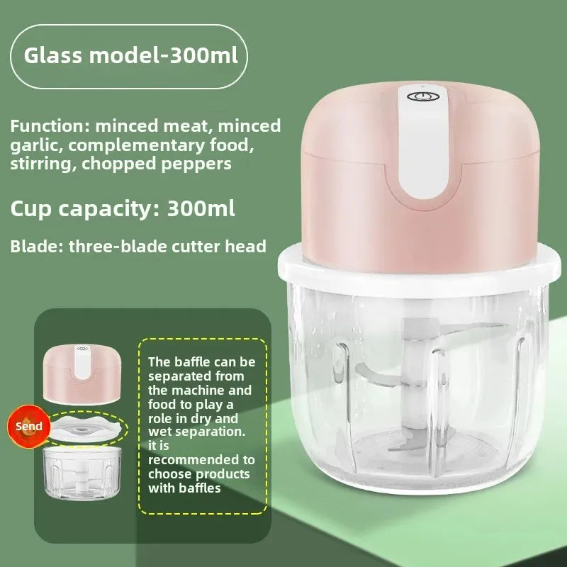 Processador Elétrico Recarregável 300ml