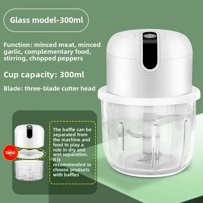 Processador Elétrico Recarregável 300ml