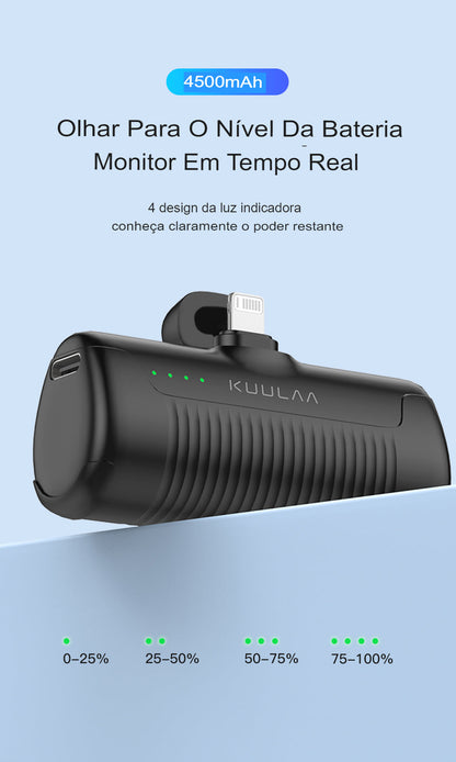 PowerBank Carregador Portátil  4500mAh - Você Conectado em Qualquer Lugar